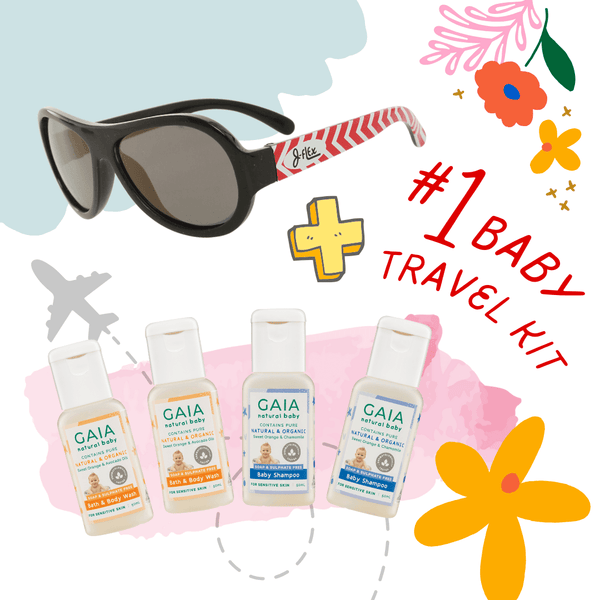 Super Sale! Highlights! GAIA Baby Assorted 4 × 50ml + J-Flex Sunglasses* Bundle
