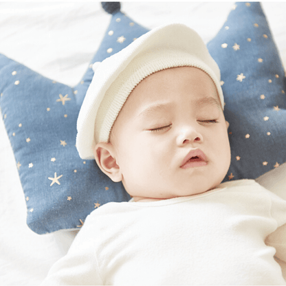 Newborn Crown Pillow + Blanket set - Shining Star (Navy)