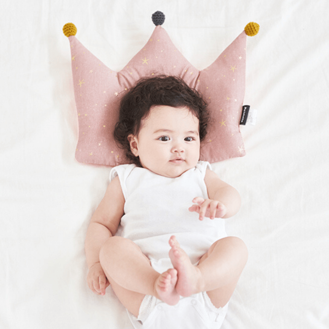 Newborn Crown Pillow + Blanket set - Shining Star (Pink)