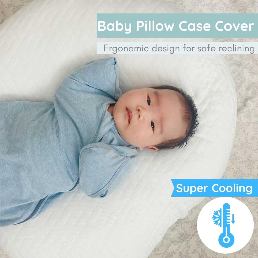 NEW! Baby Pillow Case Cover - Super Cooling (Snow White)