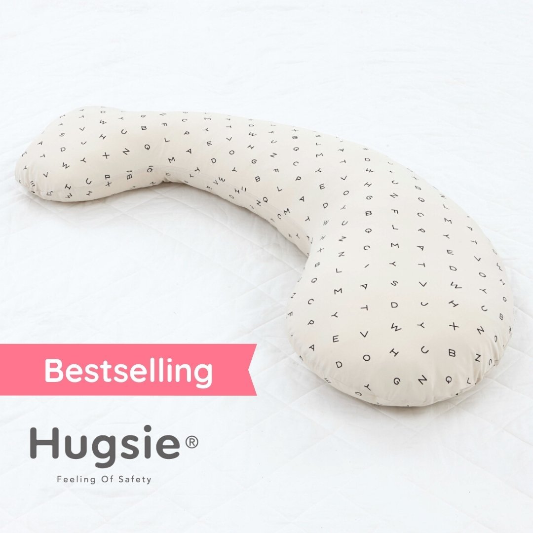 Highlights! 💖 New Mum Bundle 💖 Swaddle + Hugsie Comfort Series Maternity Pillow Cooling Touch (Alphabet)