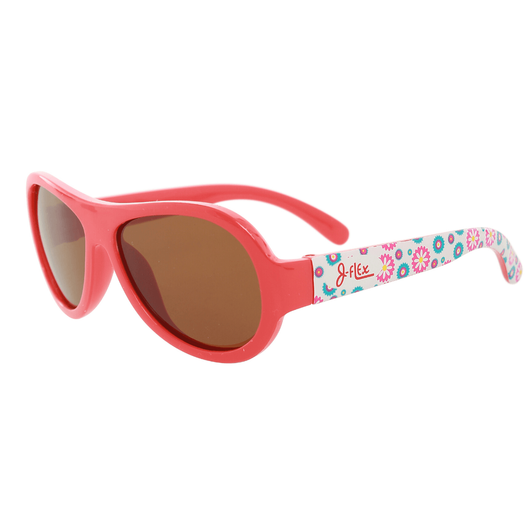 Polarized kids sunglasses - Floral Red