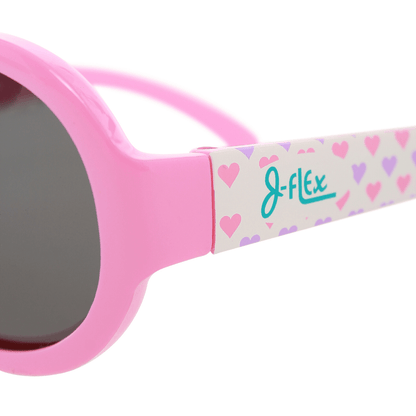 Polarized kids sunglasses - Princess Hearts Pink