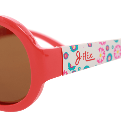 Polarized kids sunglasses - Floral Red