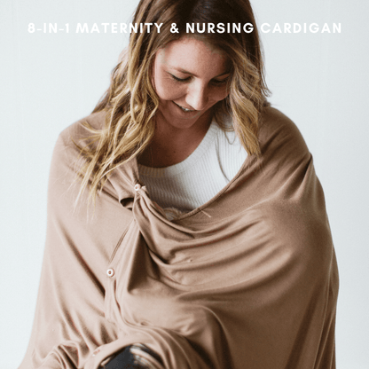 8-in-1 Maternity & Nursing Cardigan - Sahara Camel