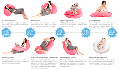 💖 Celebrity's Choice Design 💖 Comfort Series Maternity Pillow - Cooling Touch (Forest)