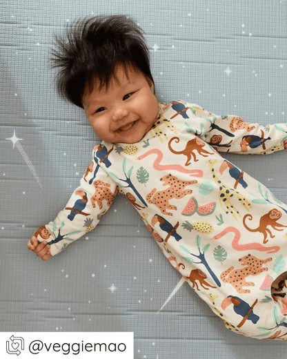 Playmat in Woodlands Sage & Twilight Blue (family size)