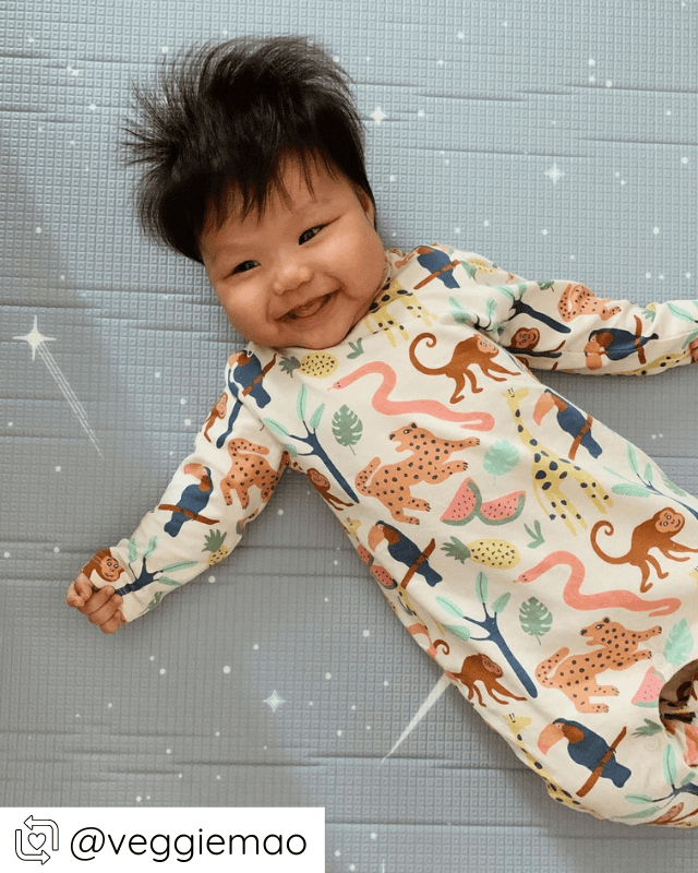 Playmat in Woodlands Sage & Twilight Blue (petite size)