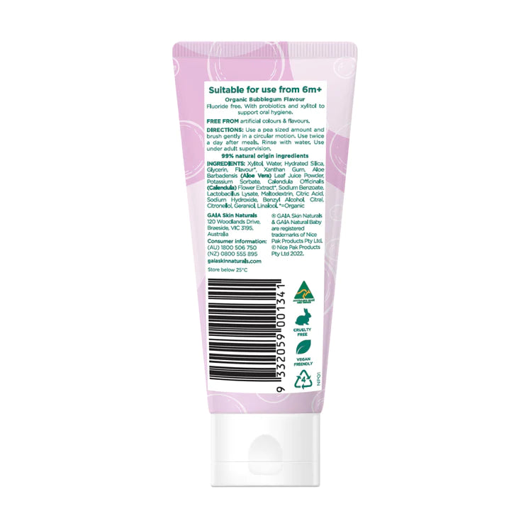 Natural Probiotic Toothpaste - Bubblegum 50g