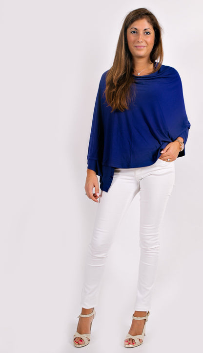 8-in-1 Maternity & Nursing Cardigan - Royal Blue