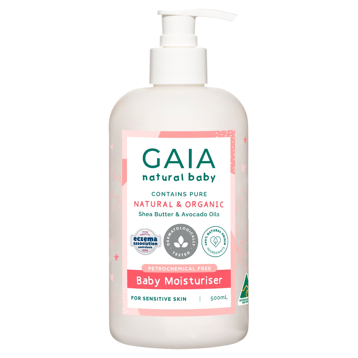 Baby Moisturiser 500ml (with fitted pump)