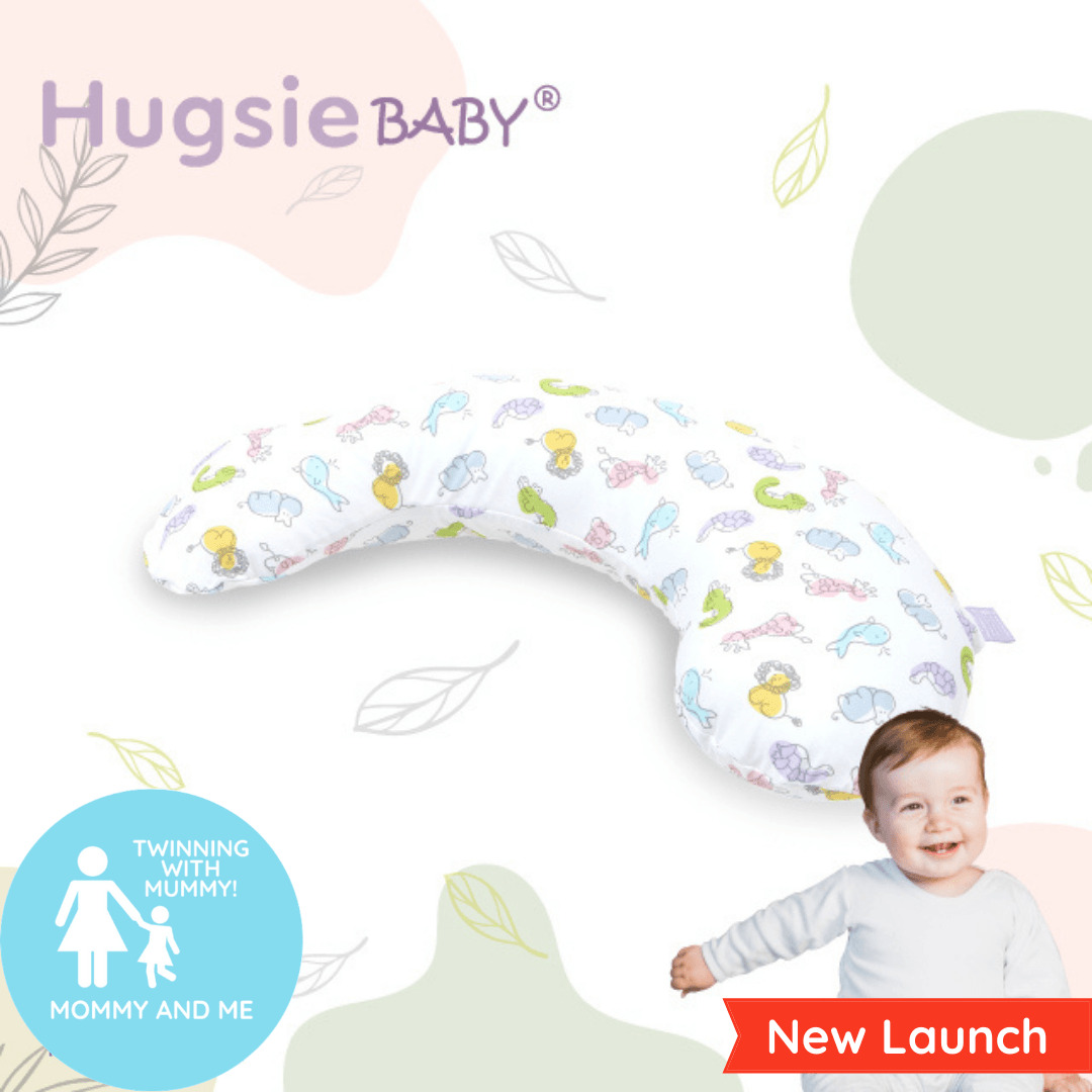 HugsieBABY® Junior Pillow - 100% USA Cotton (Animals)