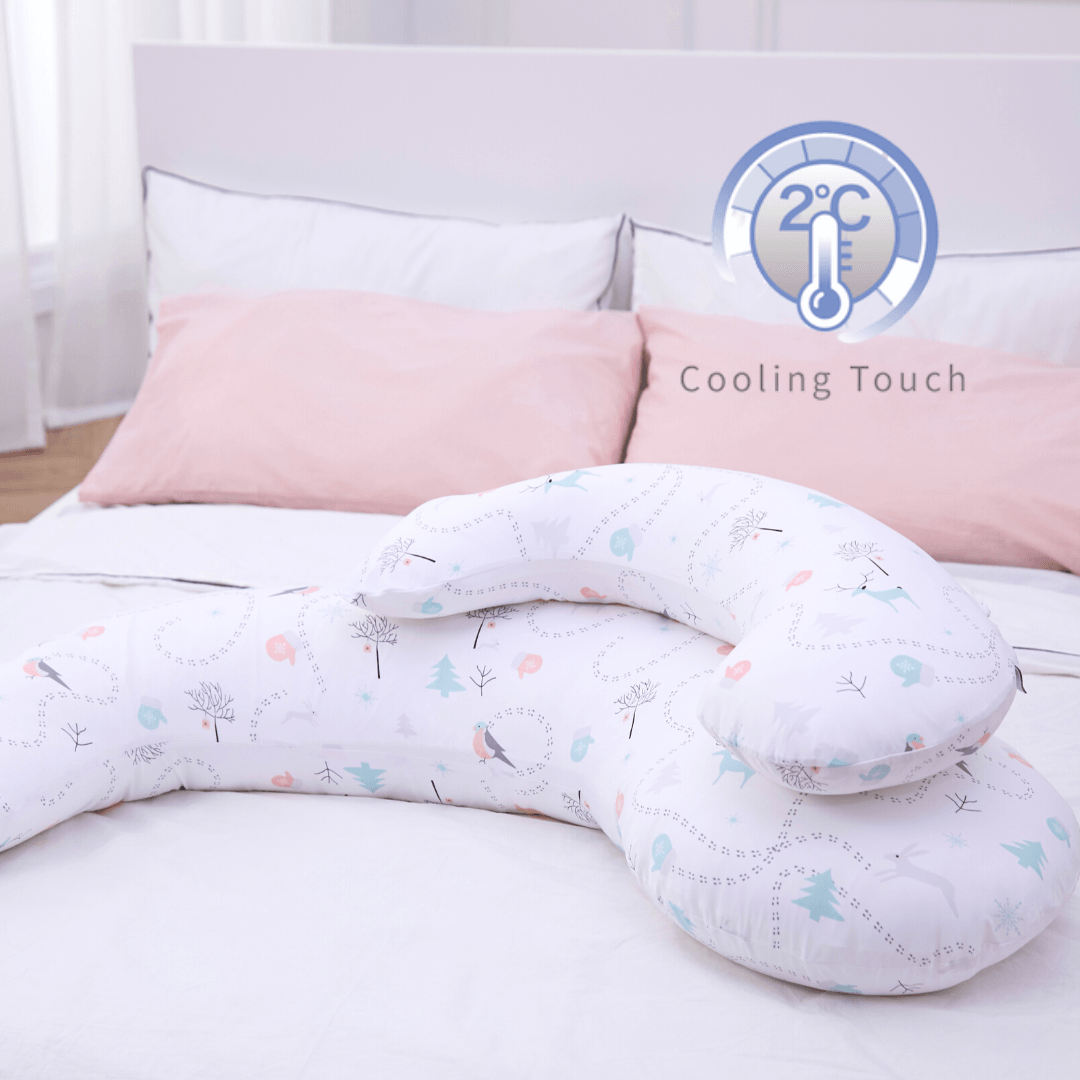 💖 Celebrity's Choice Design 💖 Comfort Series Maternity Pillow - Cooling Touch (Forest)