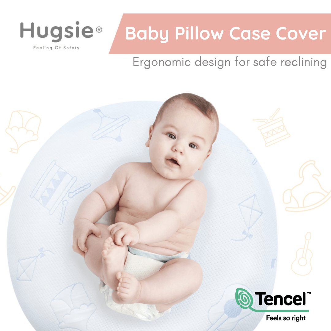 Baby Pillow Case Cover - 100% Tencel (Baby Blue)