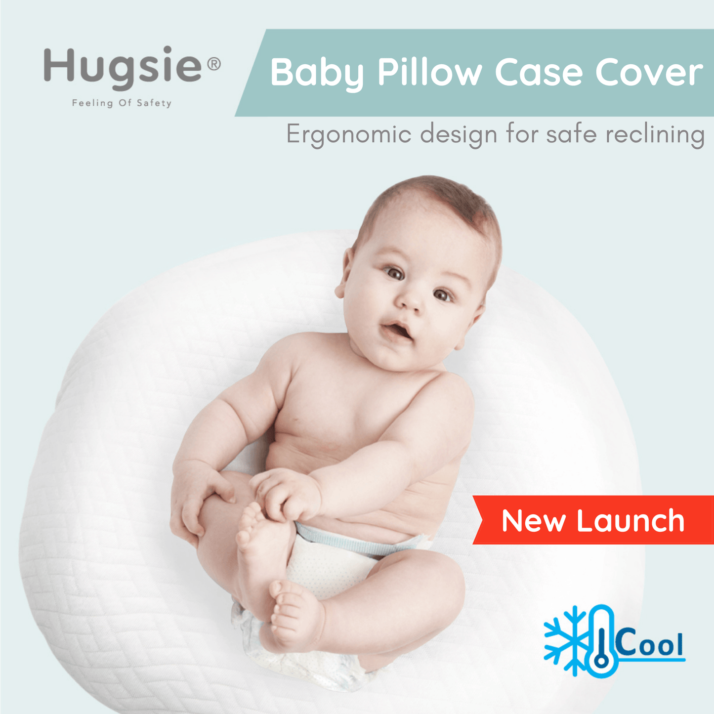 NEW! Comfort Series Maternity Pillow - Cooling Touch (Pebble Gray)