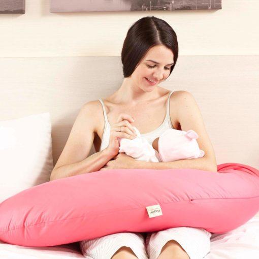 Comfort Series Maternity Pillow - 100% USA Cotton (Gray Melange)