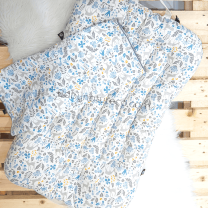 Highlights! Baby Lounger + Blanket Set - Forest Blue