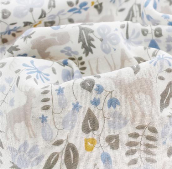 Swaddle Blanket - Forest (Blue)