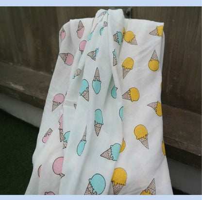 Swaddle Blanket - Ice Cream (Pink)