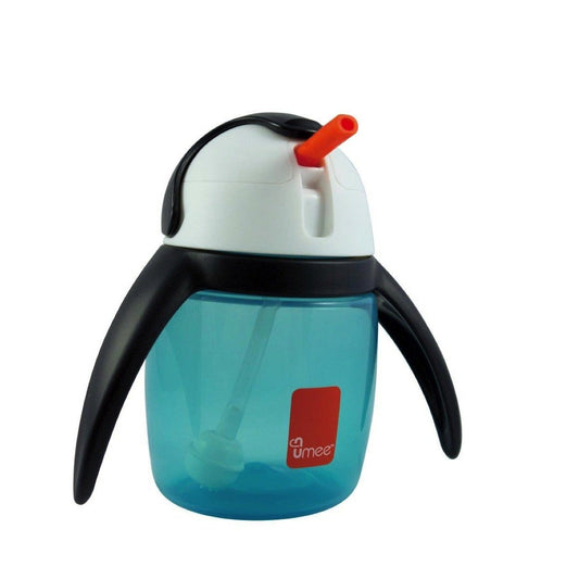 Umee U Cool straw cup, Penguin Cup 240ml (Blue)