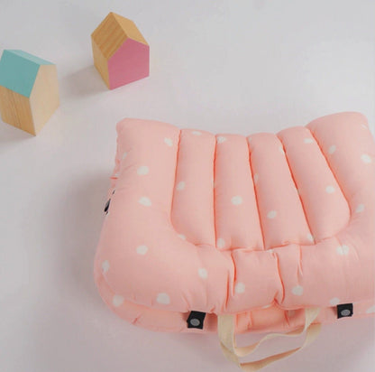 Highlights! Baby Lounger + Blanket Set - Polka Dot Pink