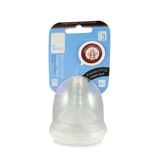 PPSU Feeding Bottle Teat Stage 3, Fast Flow (2-Pack)