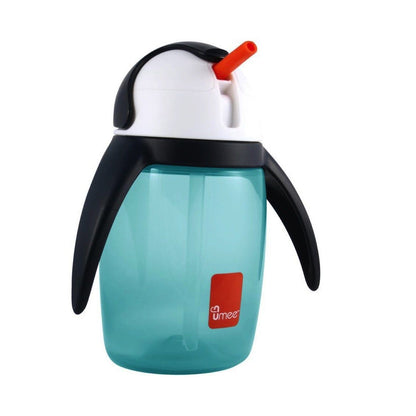 Umee U Cool straw cup, Penguin Cup 360ml (Blue)